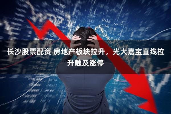 长沙股票配资 房地产板块拉升，光大嘉宝直线拉升触及涨停